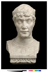 Busto di un uomo con corona