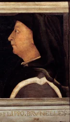 Cassone con 5 ritratti del Maestro del Rinascimento Fiorentino (dettaglio)
