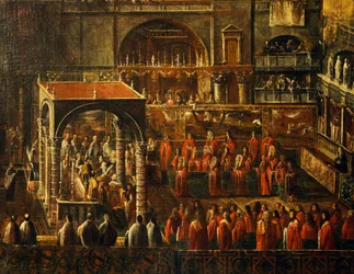 Cerimonia nella Basilica di San Marco a Venezia