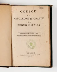 Codice di Napoleone il Grande per il Regno d