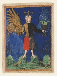 Ermafrodito incoronato (pergamena)