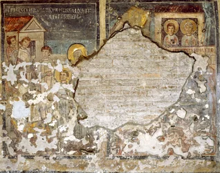 Affresco danneggiato da Santa Maria Antiqua, Roma