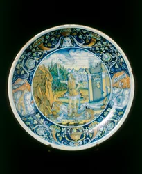 Davide e Golia, manifattura di Faenza