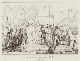 Deposizione del Doge Galla, 750