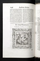 Emblema 152, In Vitam Humanum, da Emblemata di Andrea Alciato, Padova, Petro Paulo Tozzi