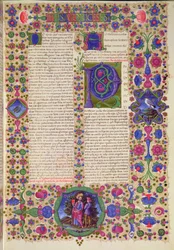 Seconda Lettera di San Paolo ai Tessalonicesi, dalla Bibbia di Borso d