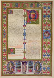 Lettera di San Paolo a Filemone, dalla Bibbia di Borso d