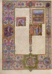 Apertura del libro di Salomone, dalla Bibbia di Borso d
