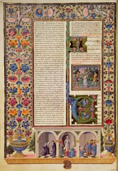 Prologo al Libro dei Profeti (Isaia), dalla Bibbia di Borso d