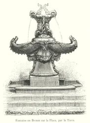 Fontana in Bronzo sulla Piazza, di Tacca