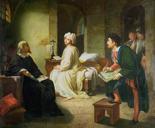 Guido Reni che disegna Beatrice Cenci