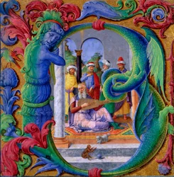 Iniziale illuminata B