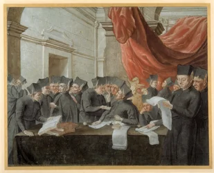 Gesuiti in conclave, discutendo sui conti