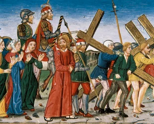 Gesù conduce al Calvario e le Sante Donne sulla via