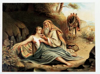 Il Buon Samaritano - in "Aurea Bibbia classica: storia della rivelazione divina nell