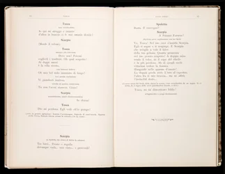 Libretto della Tosca di Giacomo Puccini, Edizione Ricordi, Italia