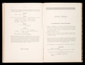 Libretto della Tosca di Giacomo Puccini, Edizione Ricordi, Italia