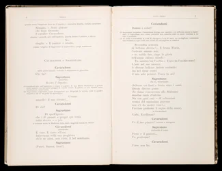 Libretto della Tosca di Giacomo Puccini, Edizione Ricordi, Italia