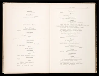 Libretto della Tosca di Giacomo Puccini, Edizione Ricordi, Italia