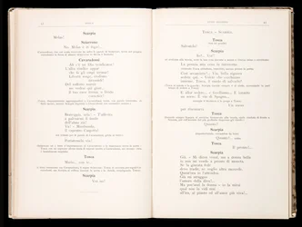 Libretto della Tosca di Giacomo Puccini, Edizione Ricordi, Italia