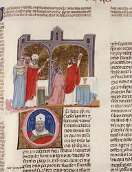 Ms. 183, f.312r: De consecratione, miniatura dal 