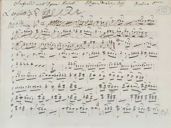 Partitura musicale per Poliuto di Donizetti