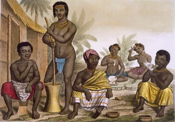 Nativi della tribù Muchicongo, vicino a Luanda, Congo, Vol II, c. 1820-30