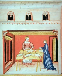 I macellai: rimozione dei testicoli, dal Tacuinum Sanitatis