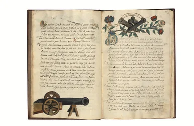 Sulla fabbricazione di armi per la Repubblica di Venezia di Carlo Camozzi di Bergamo, manoscritto illustrato in italiano e latino, Venezia, prima metà del XVIII secolo