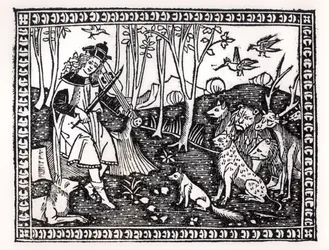 Orfeo che suona per gli animali, 1500