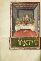 Pagina da un Machzor, Toscana, probabilmente Firenze