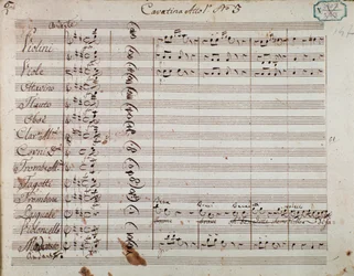 Pagina di spartito musicale dall
