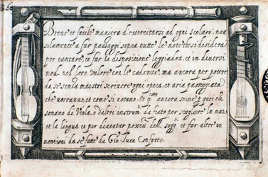 Pagina tratta da Breve e facile maniera di esercitarsi di Giovanni Luca Conforti
