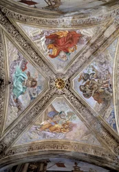 Patriarchi Adamo, Abramo, Giacobbe e Noè. XIV secolo, affresco