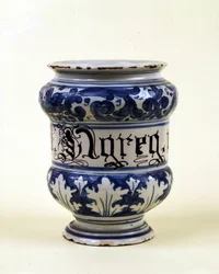 Vaso da farmacia: albarella. Museo della Scienza e della Tecnologia, Milano