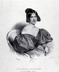 Ritratto di Eugenia Tadolini (incisione)