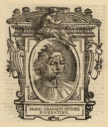 Ritratto di Francesco Granacci, pittore italiano del Rinascimento di Firenze