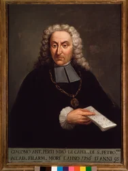 Ritratto del compositore italiano Giacomo Perti (1661-1756)