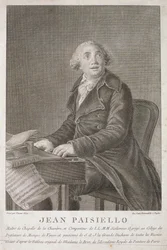 Ritratto di Giovanni Paisiello inciso da Vincent Aloja