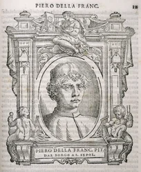 Ritratto di Piero della Francesca (1415-92) da Le vite de