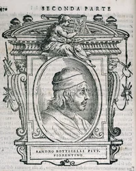 Ritratto di Sandro Botticelli (1445-1510) da Le vite de