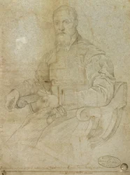 Ritratto di Tiziano (Tiziano Vecellio) (c.1485-1576) Scuola Romana