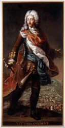 Ritratto di Vittorio Amedeo II di Savoia detto la Volpe Savoiarda (1666-1732), duca di Savoia e re di Sicilia poi di Sardegna. Dipinto conservato al Castello di Racconigi