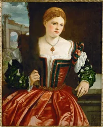 Ritratto di giovane donna (dipinto su tela)