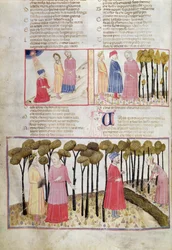 Virgilio si congeda e la Foresta Divina, dalla Divina Commedia di Dante Alighieri