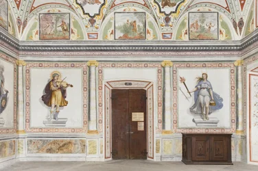 Sala di Giove e Mercurio: Apollo e Diana