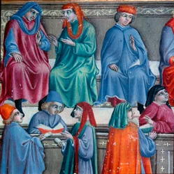 Mercanti senesi (dettaglio)