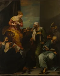 Santa Caterina disputa con i giudici