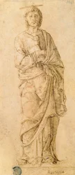 San Giovanni Evangelista, attribuito a Giovanni Bellini (c.1430-1516) o Andrea Mantegna (1430-1516)