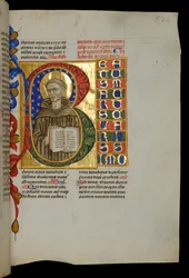San Mauro con libro aperto
